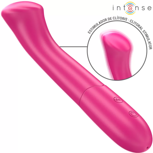 PATY VIBRADOR 19 CM FLEXIBLE 10 VIBRACIONES MODELO 2 ROSA