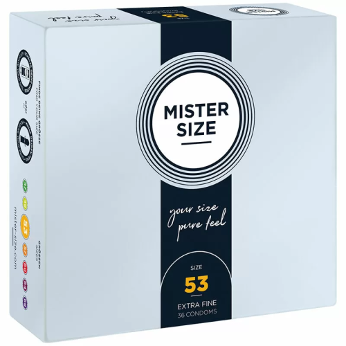 MISTER SIZE  PRESERVATIVOS TALLA M 53 MM (36 UNIDADES)