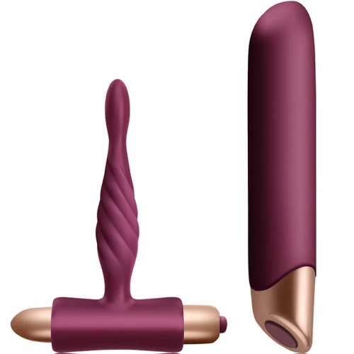 CLIMAXIMUM  RAPTURE KIT VIBRADOR CLÁSICO + PLUG ANAL PRINCIPIANTES