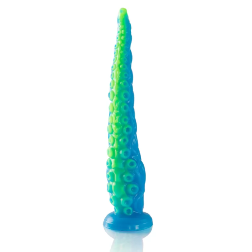 SCYLLA DILDO TENTÁCULO FINO FLUORESCENTE TAMAÑO GRANDE