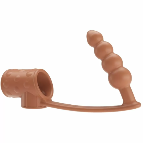 FUNDA PARA PENE CON PLUG ANAL NATURAL