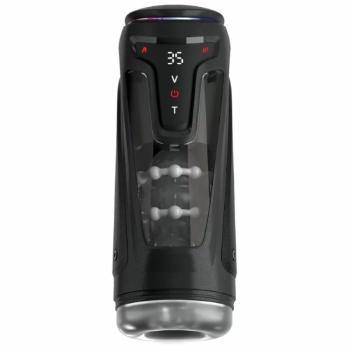 PDX ELITE - MASTURBADOR AUTOMÁTICO MOTO-BATOR PRO THRUSTING STROKER VIBRADOR Y CALOR 26.5 CM