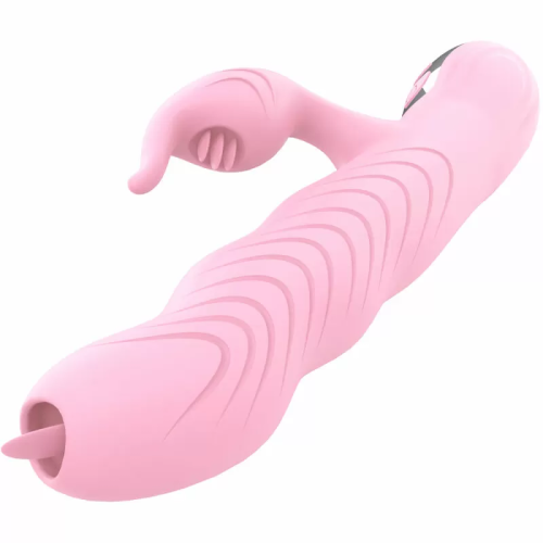 MARCIA VIBRADOR & THRUSTING DOBLE LENGUA EFECTO CALOR ROSA