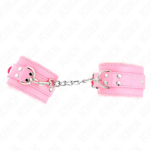 KINK  MUÑEQUERAS FORRADAS ROSA CON CORREA ROSA AJUSTABLE 2029 CM X 5.5 CM