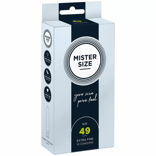 MISTER SIZE  PRESERVATIVOS TALLA S 49 MM (10 UNIDADES)