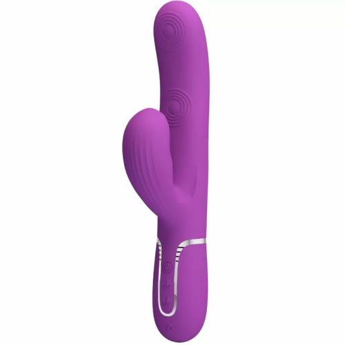 PRETTY LOVE  PERLITA VIBRADOR RABBIT MULTIFUNCIÓN 3 EN 1 MORADO