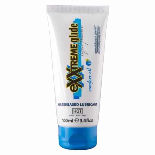 HOT EXXTREME GLIDE LUBRICANTE BASE AGUA + ACEITE CONFORT A+ 100 ML