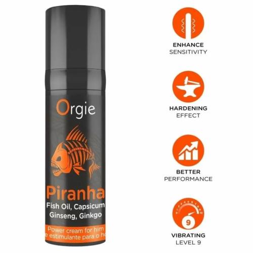 ORGIE - PIRANHA CREMA POTENCIADORA PARA HOMBRE 15 ML