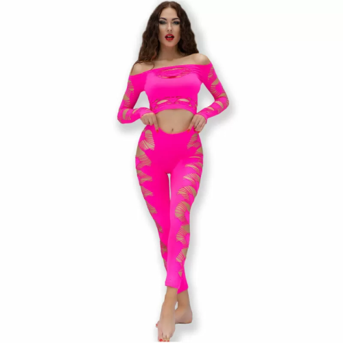 CR 4632 TOP & PANTALON FUCSIA S/L