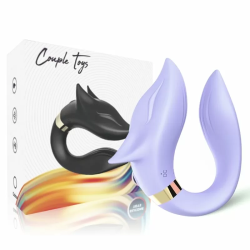 FOX VIBRADOR PAREJAS CONTROL REMOTO VIOLETA