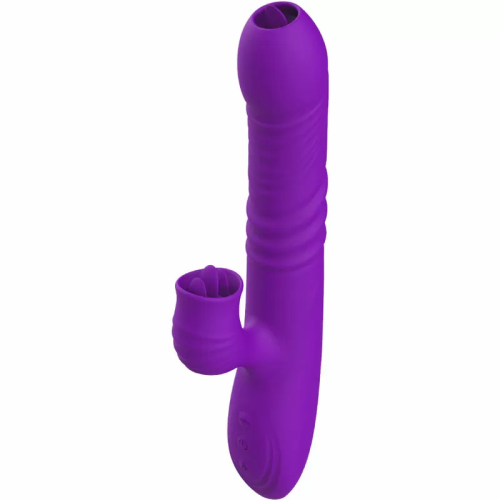 FULLY GSPOT VIBRADOR RABBIT CON LENGUA ESTIMULADORA EFECTO CALOR VIOLETA