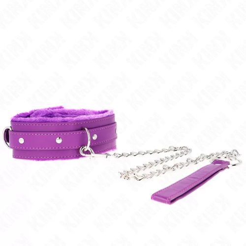 COLLAR CON CORREA 65 CM CON RESTRICCIONES MORADO AJUSTABLE 3642 CM X 5.5 CM