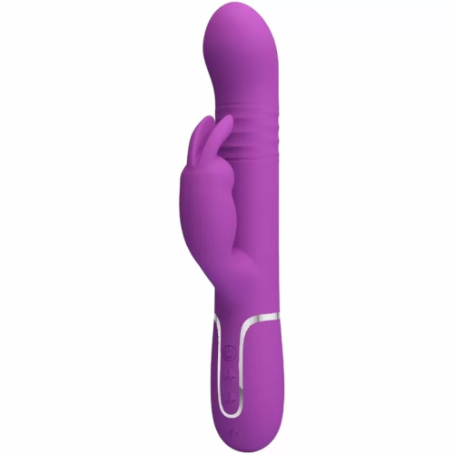 PRETTY LOVE  COALE VIBRADOR RABBIT MULTIFUNCIÓN 4 EN 1 MORADO