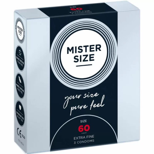 MISTER SIZE  PRESERVATIVOS TALLA XL 60 MM (3 UNIDADES)