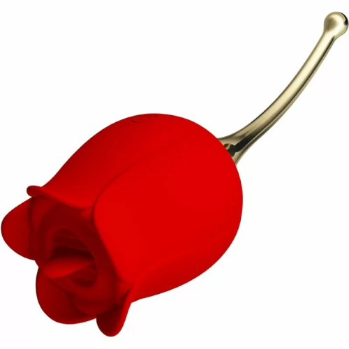 PRETTY LOVE ROSE LOVER ROSA ESTIMULADORA DE CLÍTORIS 12 VIBRACIONES ROJO