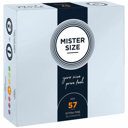 MISTER SIZE  PRESERVATIVOS TALLA L 57 MM (36 UNIDADES)