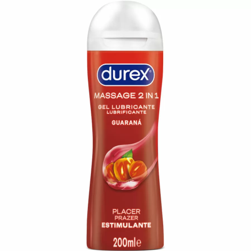 DUREX - GEL LUBRICANTE DE MASAJE ESTIMULANTE GUARANÁ 200 ML