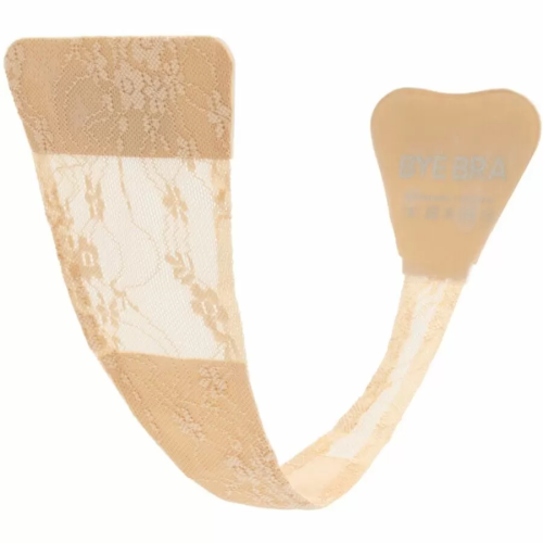 BYEBRA  TANGA ADHESIVO ENCAJE BEIGE TALLA ÚNICA