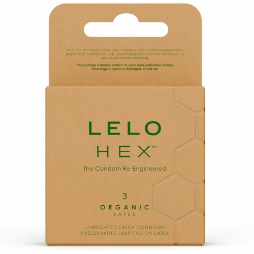 LELO  HEX ORGANIC PRESERVATIVO CAJA 3 UDS