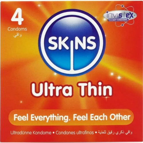 SKINS  ULTRAFINOS PRESERVATIVOS PREMIUM PACK 4