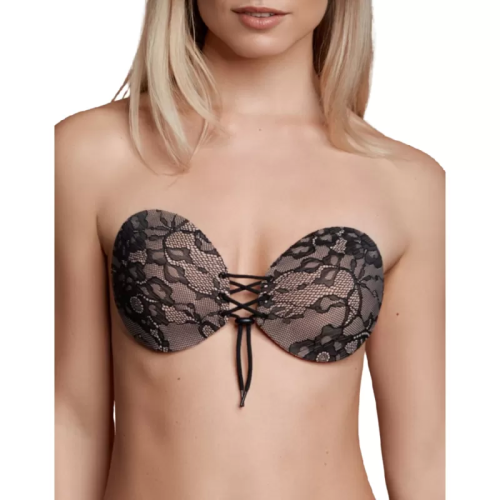 BYE BRA SUJETADOR ADHESIVO CON ENTRELAZADO Y BORDADOS TALLA B