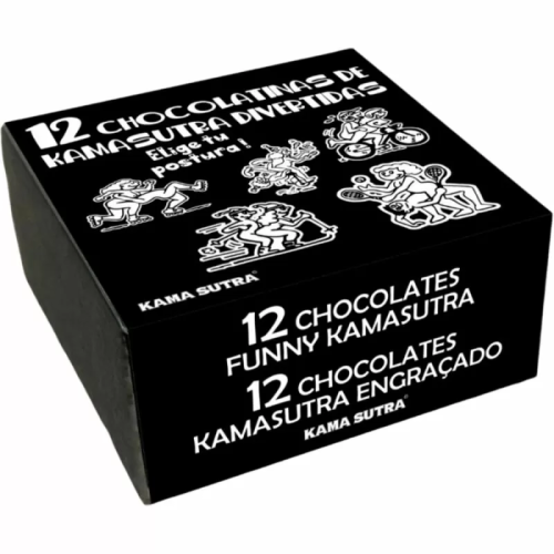 DIABLO PICANTE CAJA DE 12 CHOCOLATINAS CON POSTURAS DEL KAMASUTRA