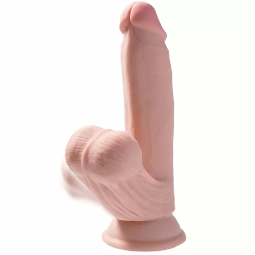 KING COCK PLUS 3D COCK SWINGING BALLS 15.2 CM - NATURAL