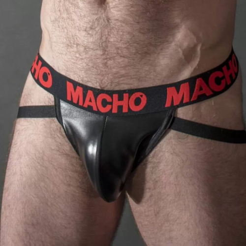 MACHO - MX25RC JOCK CUERO ROJO M