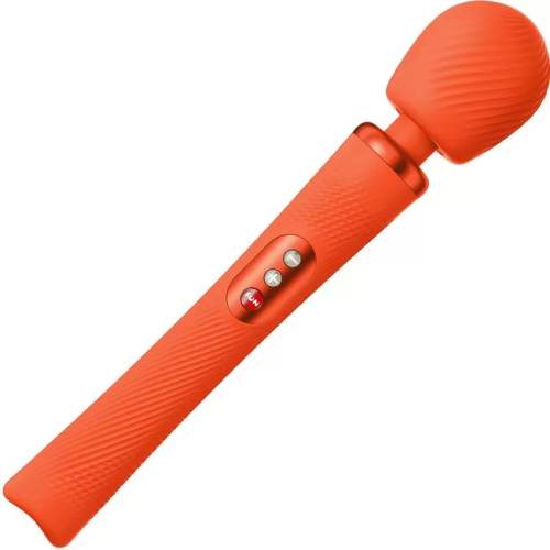 VIM WAND RUMBLE VIBRADOR RECARGABLE SILICONA NARANJA