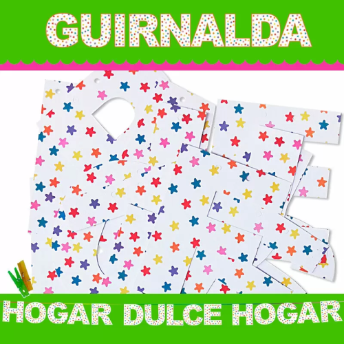 GUIRNALDA HOGAR DULCE HOGAR (Cartulina 220gr)