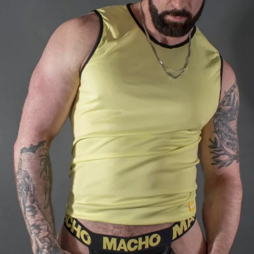 MACHO CAMISETA AMARILLO L/XL