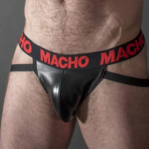 MACHO - MX25RC JOCK CUERO ROJO L