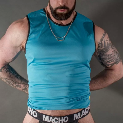 MACHO CAMISETA AZUL S/M