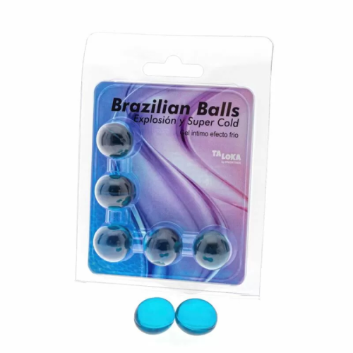 TALOKA - BRAZILIAN BALLS GEL EXCITANTE EFECTO FRÍO 5 BOLAS