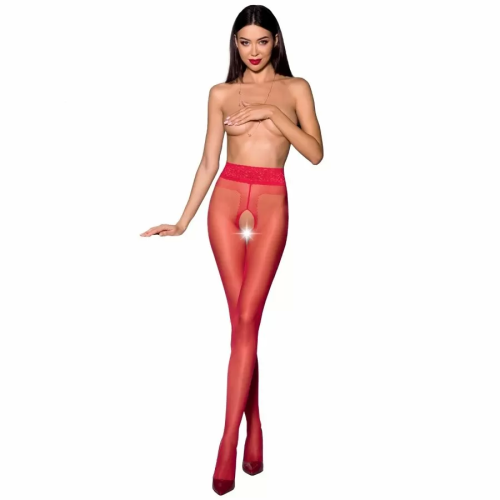 PASSION WOMAN TIOPEN 001 MEDIAS ROJO TALLA 1/2