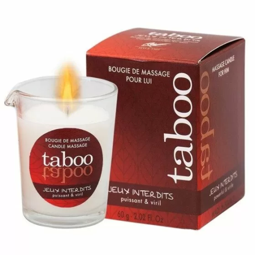 TABOO VELA DE MASAJE PARA ÉL JEUX INTERDITS AROMA LIQUEN SALVAJE