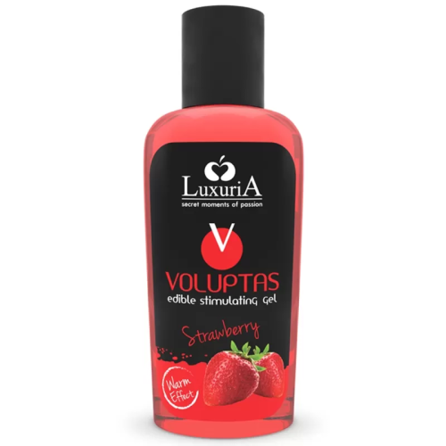 LUXURIA VOLUPTAS GEL ESTIMULANTE COMESTIBLE EFECTO CALOR - FRESA 100 ML