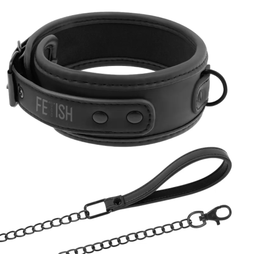 FETISH SUBMISSIVE COLLAR CON CADENA