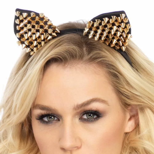 LEG AVENUE DIADEMA GATITO TACHUELAS GOLD