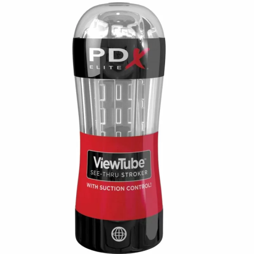 PDX ELITE MASTURBADOR STROKER VIEWTUBE CONTROL SUCCION TRANSPARENTE