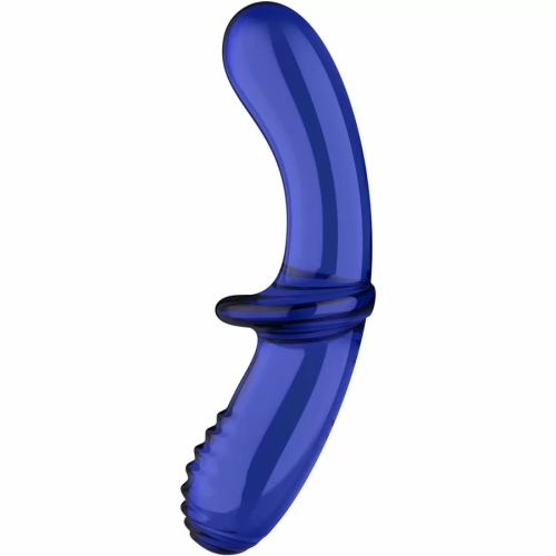 DOUBLE CRYSTAL DILDO AZUL