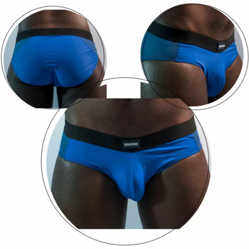 MACHO MS23V CALZONCILLO BRIEF BLUE COLORS S/M