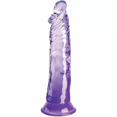 KING COCK CLEAR PENE REALISTICO 19.7 CM MORADO