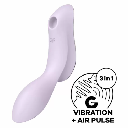 SATISFYER CURVY TRINITY 2 ESTIMULADOR Y VIBRADOR - MORADO