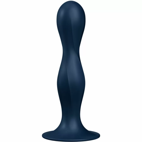 DOUBLE BALLR DILDO SILICONA AZUL