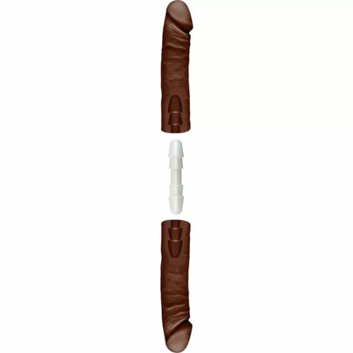 DOC JOHNSON THE DOUBLE D PENE DOBLE 41 CM BROWN