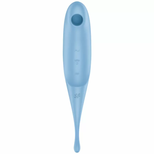 SATISFYER TWIRLING PRO ESTIMULADOR Y VIBRADOR - AZUL