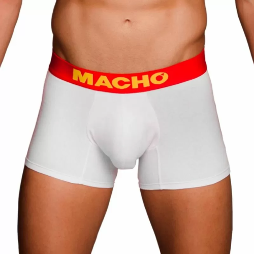 MACHO - MS075 BOXER DEPORTIVO BLANCO TALLA M