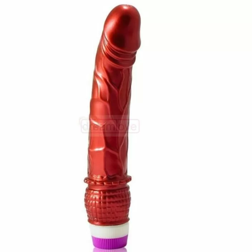 VIBRADOR ROJO REALISTICO 23 CM