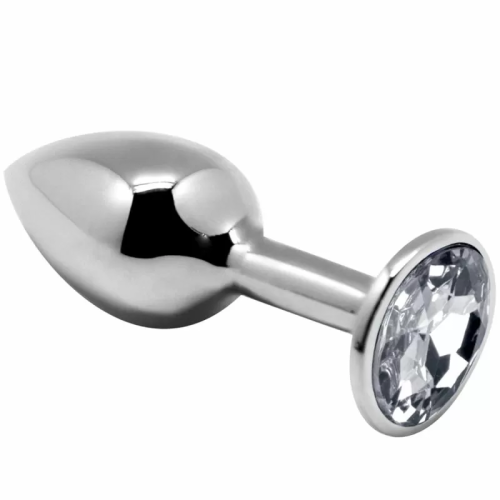 ANAL PLEASURE MINI PLUG METAL BLANCO TALLA M